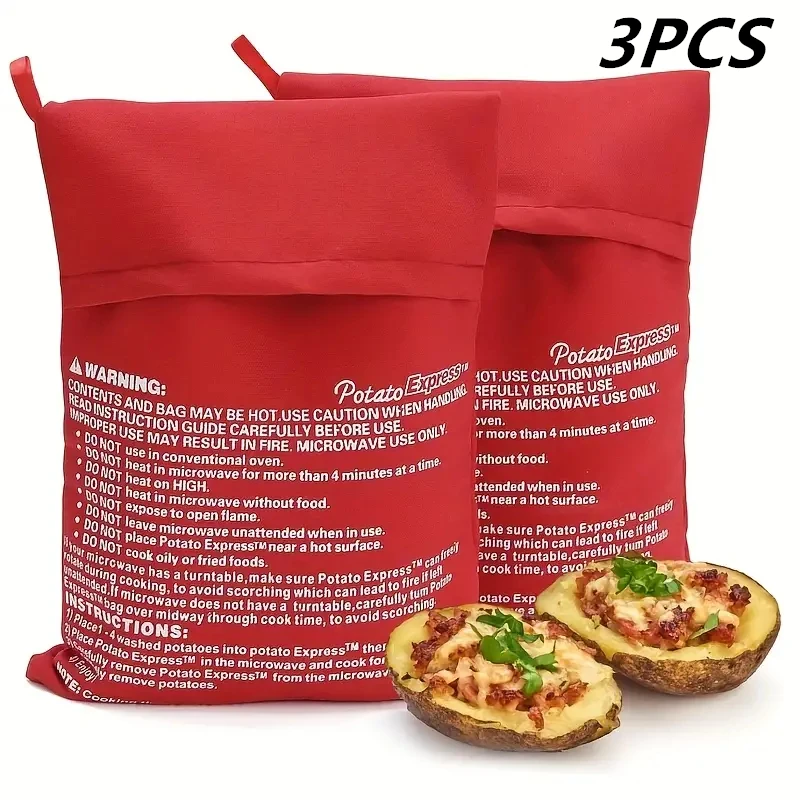 Suprimentos de cozinha saco de batata de microondas saco de batata assada bolsa vermelha cozinhar em apenas 4 minutos saco de fogão sacos de batata ferramentas de cozinha Suprimentos de cozinha saco de batata de microondas saco de batata assada bolsa vermelha cozinhar em apenas 4 minutos saco de fogão sacos de batata ferramentas de cozinha