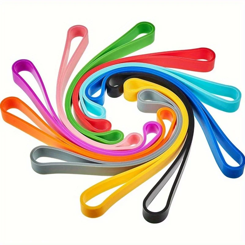Grandes faixas de silicone elásticas de borracha, faixas extra grandes para notebook, escritório, equipamento ao ar livre, presentes, embalagem, faixa de borracha