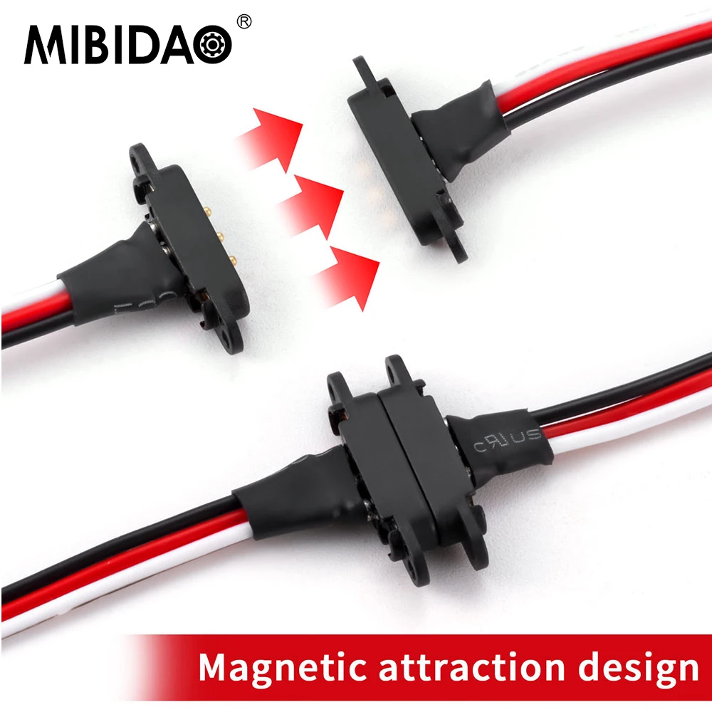 MIBIDAO Cabo de extensão magnético snap-on JR/ZH1.5 para drones de aviões modelo RC