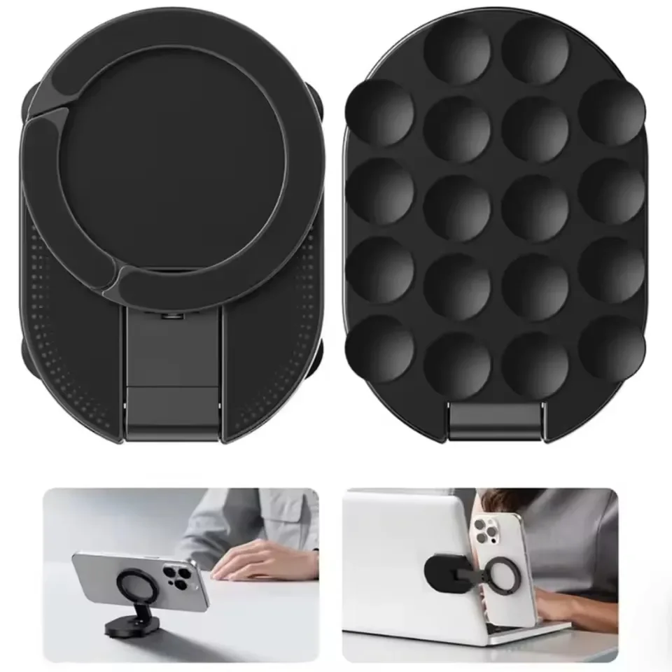 Suporte Magnético para Telefone com Ventosa, Dobrável, Universal 360 ° Suporte de Telefone Rotativo para Mesa com Sucção para Smartphone em Vidro ou Espelho