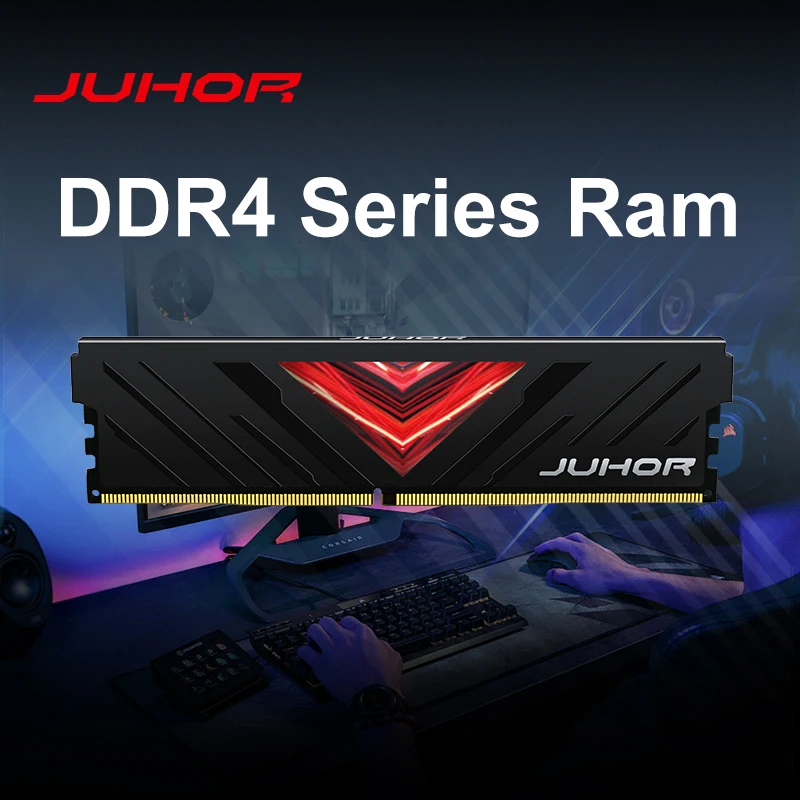 Memória RAM JUHOR DDR4 8GB 16GB 3200MHz para Computador Desktop DIY