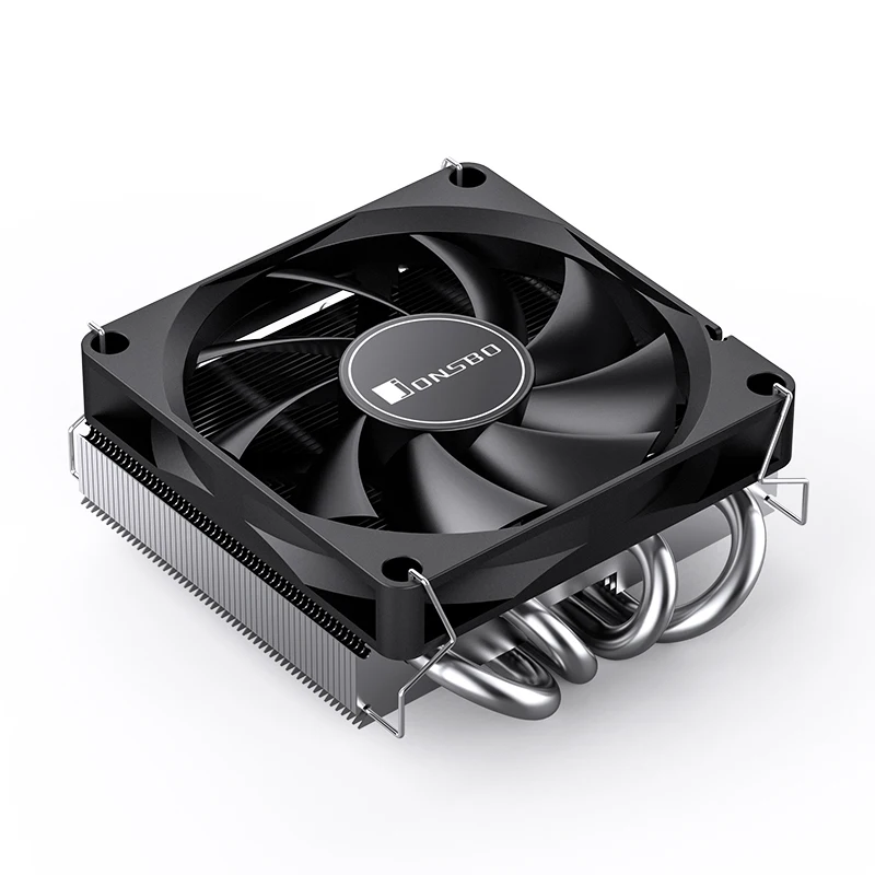 Jonsbo HP-400S perfil de pressão cpu radiador 4 tubo de calor 9cm ventilador ultra-fino radiador adequado itx pequeno caso processador cooler
