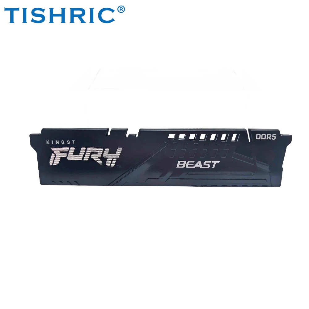 Dissipador de Calor TISHRIC DDR5 para Memória RAM, Radiador de Alumínio para Computador Desktop, Dissipador de Calor DDR5 com Almofada Térmica e Colete de Resfriamento