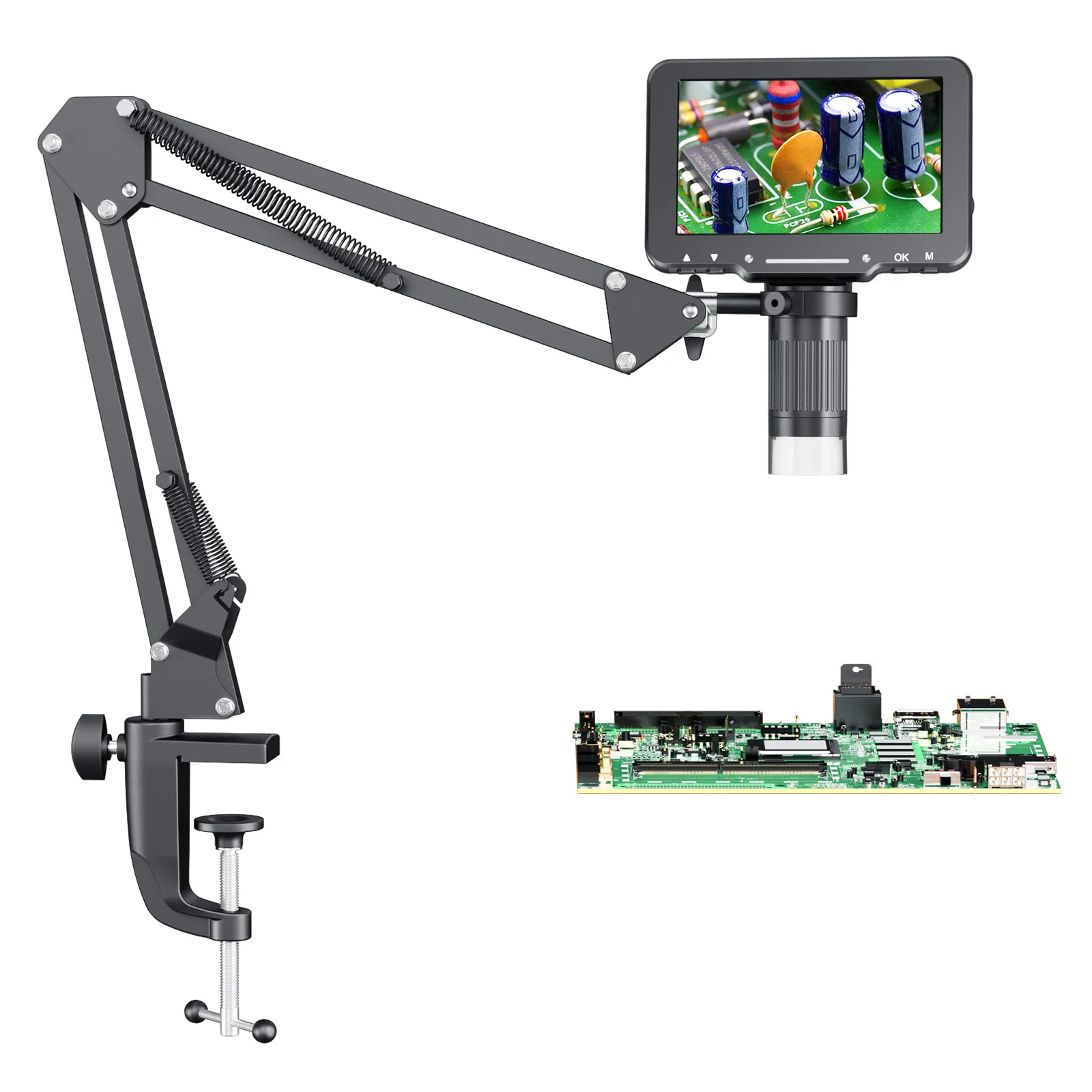 Microscópio digital flexível 1000x, microscópio de solda 1920p hd, câmera ultra-precisa, sensor para reparo, moedas, joias