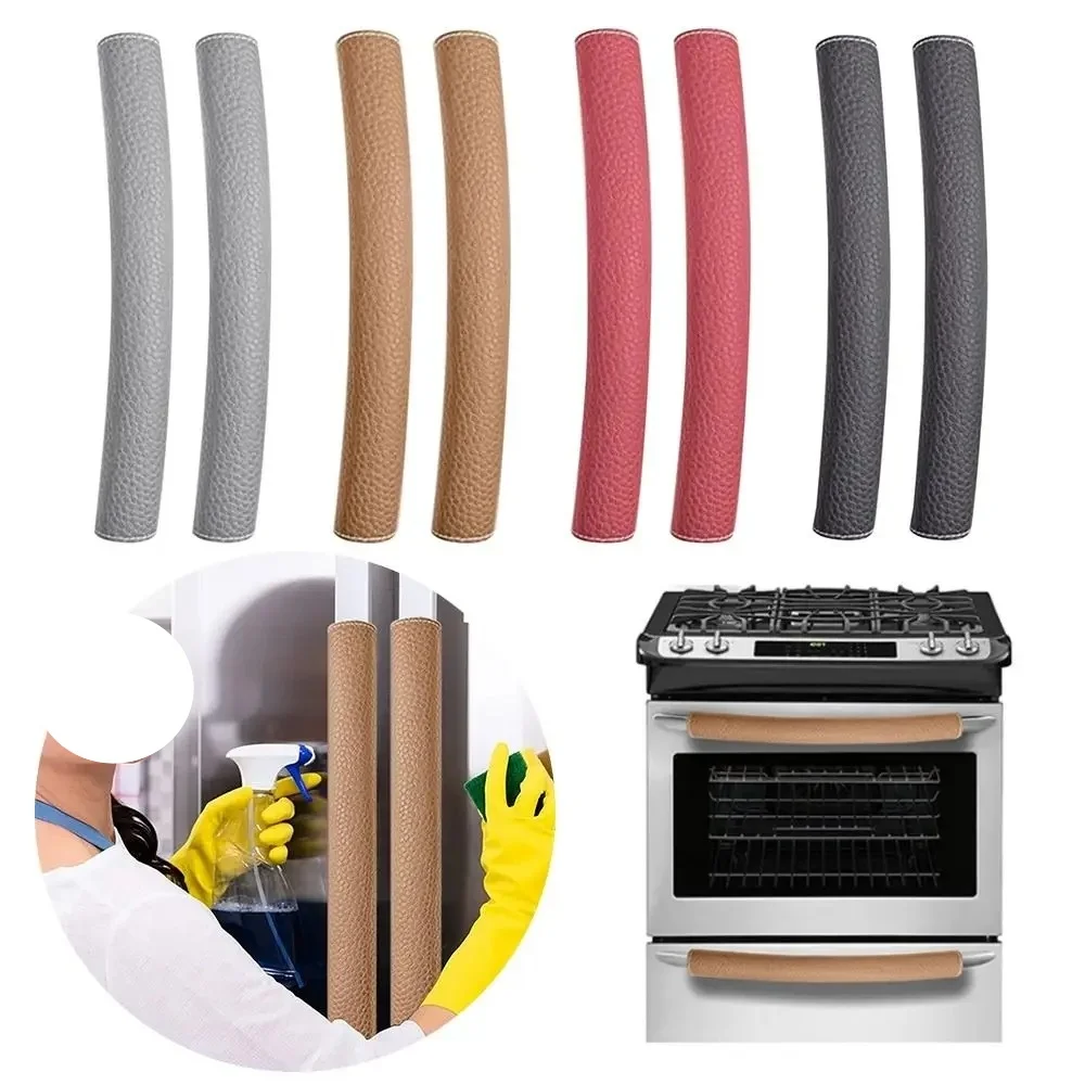 2 pçs/set alça de geladeira capa protetora forno de microondas cozimento range capô à prova de colisão porta puxar alça capa para escritório casa 2 pçs/set alça de geladeira capa protetora forno de microondas cozimento range capô à prova de colisão porta puxar alça capa para escritório casa