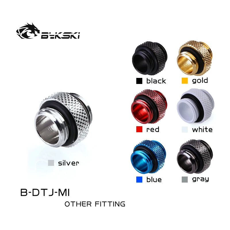 Conectores de Resfriamento a Água para PC Bykski B-DTJ-MI Mini Duplo Macho G1/4' com Rosca Externa Dupla para Conexão de Tubos Conectores de Resfriamento a Água para PC Bykski B-DTJ-MI Mini Duplo Macho G1/4' com Rosca Externa Dupla para Conexão de Tubos