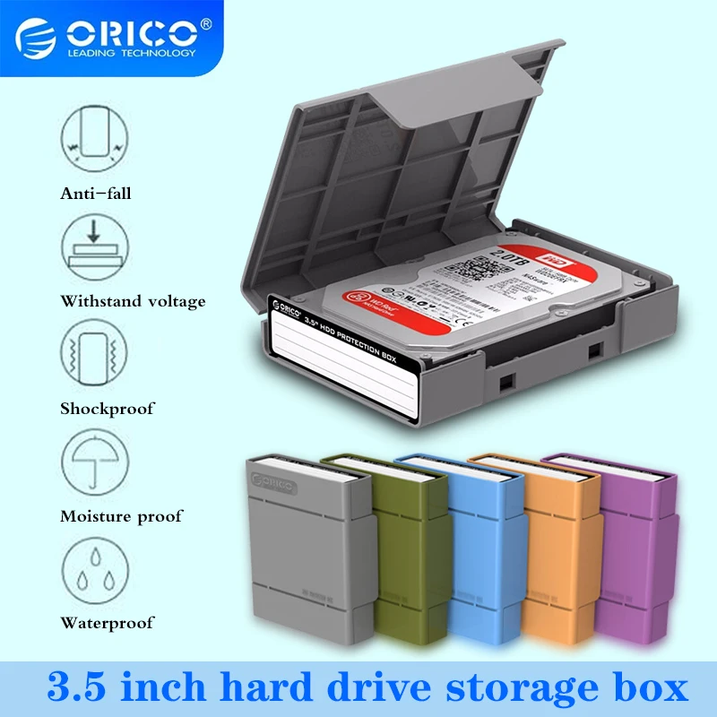 Caixa Externa ORICO para HD SATA IDE de 3.5 Polegadas, Case para Armazenamento de Disco Rígido, Caixa para HD de 3.5 Polegadas, Multicolorida Caixa Externa ORICO para HD SATA IDE de 3.5 Polegadas, Case para Armazenamento de Disco Rígido, Caixa para HD de 3.5 Polegadas, Multicolorida