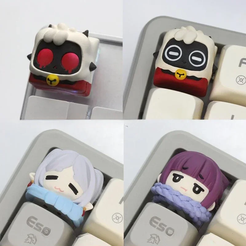 Anime keycaps bonito resina keycap cereja perfil personalizado artesão keycaps para teclado mecânico chave bonés interruptor abridor gamer presentes