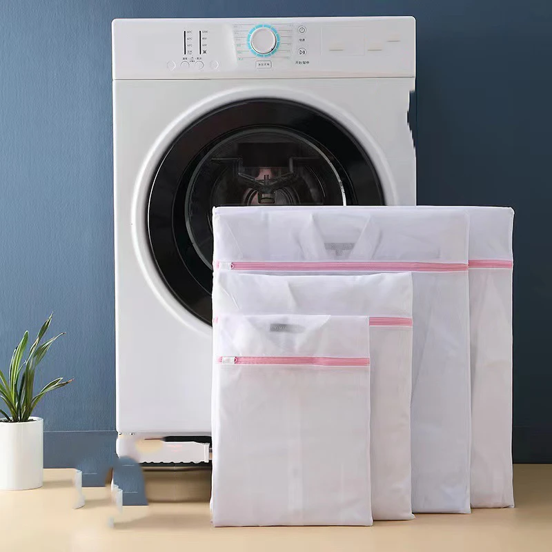 Sacos de Lavanderia, Sacos Protetores para Lavagem, Sacos para Máquina de Lavar, para Roupas Íntimas, Sutiãs, Jaquetas de Pluma, Sacos de Malha Anti-Deformação para Uso Doméstico