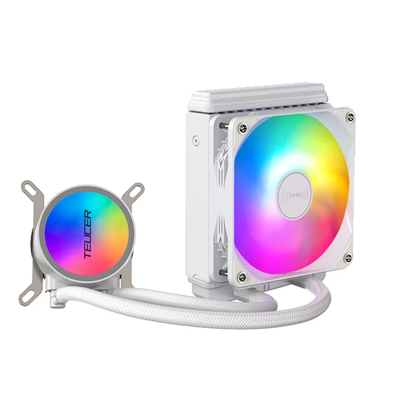 Teucer af120 refrigerador de água lga 2011 v3 x99 placa-mãe cpu cooler para intel 1700 1200 1155 amd am4 am5