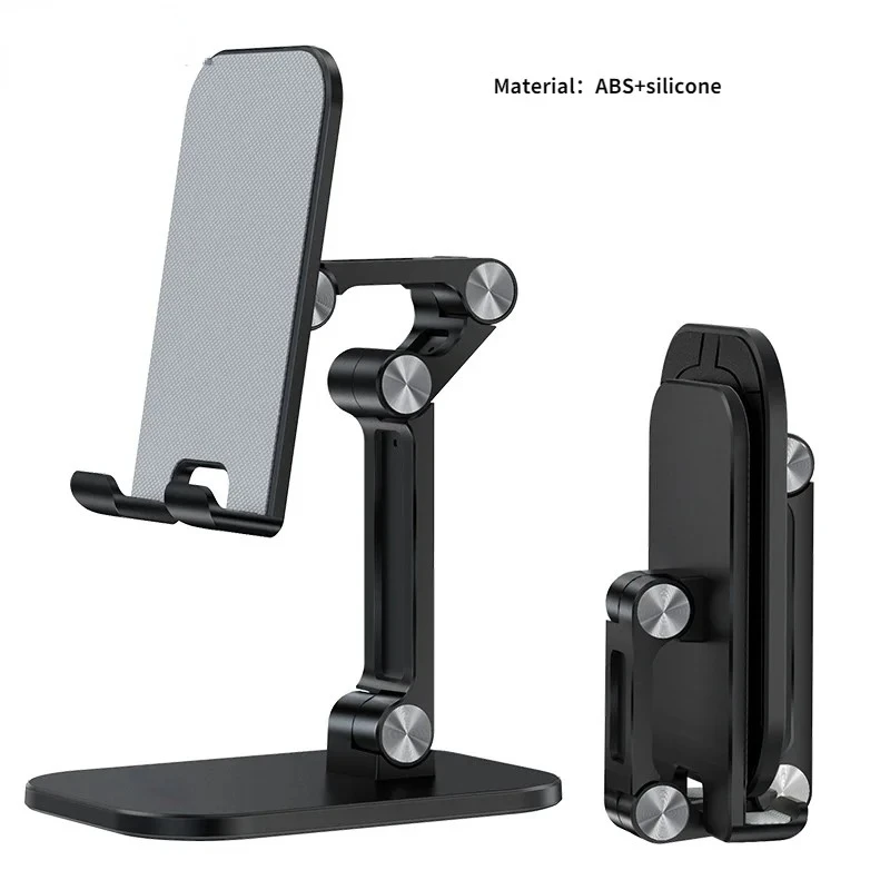 Suporte de mesa dobrável para celular, três seções, para iphone, ipad, tablet, mesa flexível, suporte ajustável para smartphone