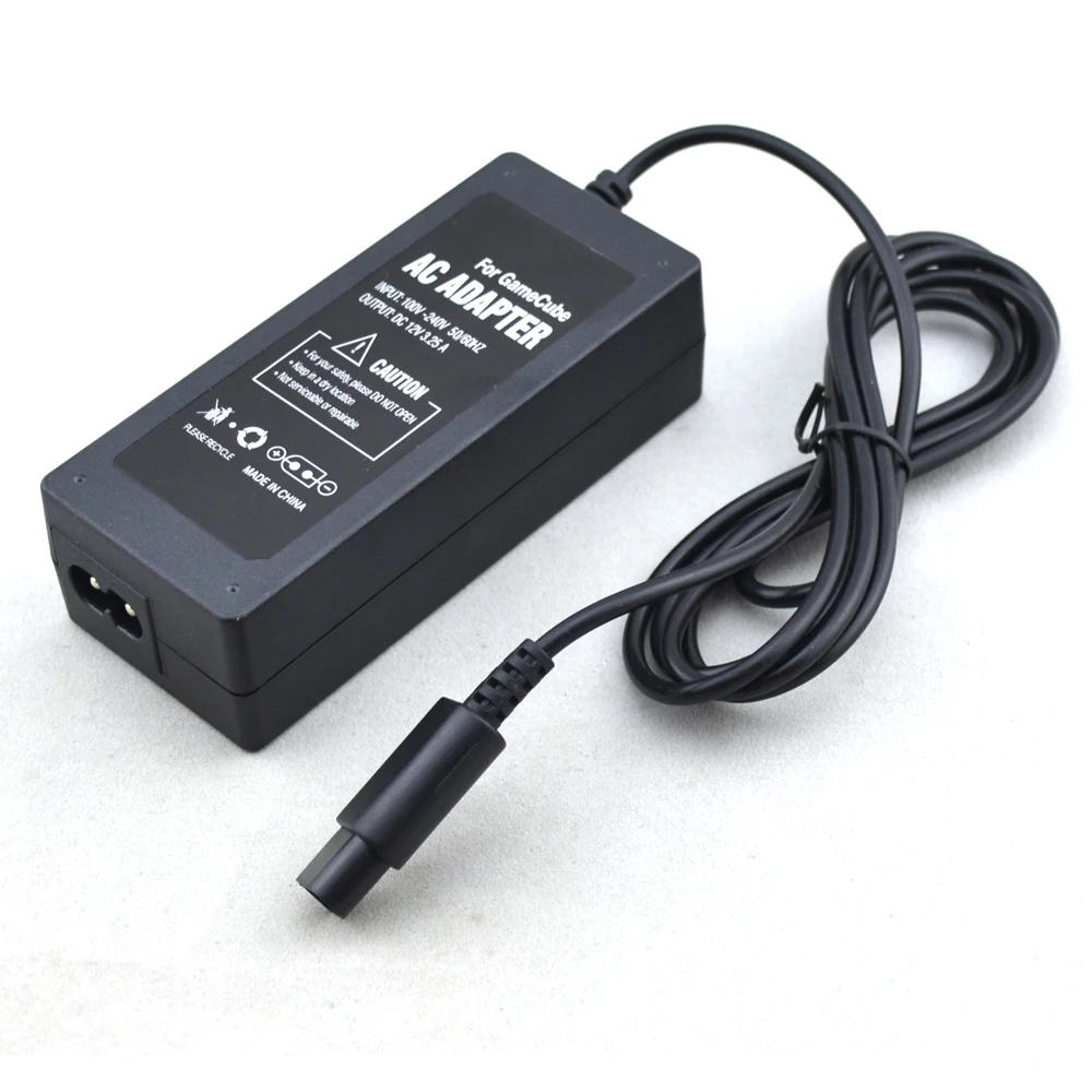 Fonte de alimentação com plugue UE para carregador de console de videogame GameCube para adaptador AC NGC 100-240V