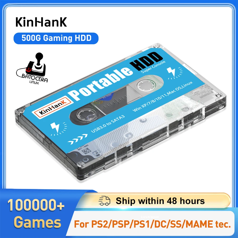 Kinhank 500g gaming hdd super console 100000 jogos de vídeo 70 emuladores para dc/mame/ss/naomi/ps2/ps1 plug and play batocera os Kinhank 500g gaming hdd super console 100000 jogos de vídeo 70 emuladores para dc/mame/ss/naomi/ps2/ps1 plug and play batocera os