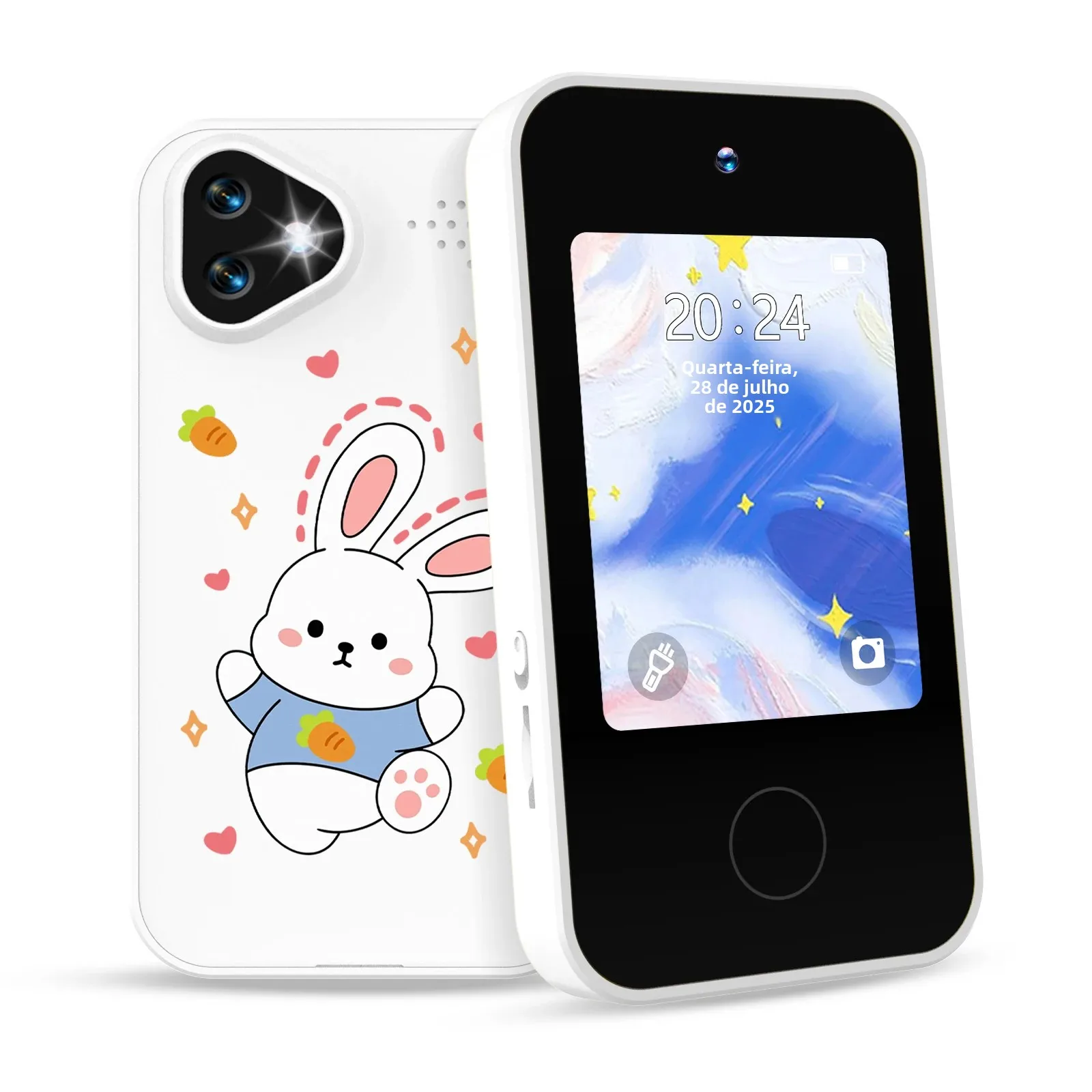 Brinquedo de Smartphone para Crianças com Câmera Dupla, Jogos Educativos, Reprodutor de Música, Modo Seguro, Melhor Presente de Aniversário, Câmera HD 1080P para Crianças