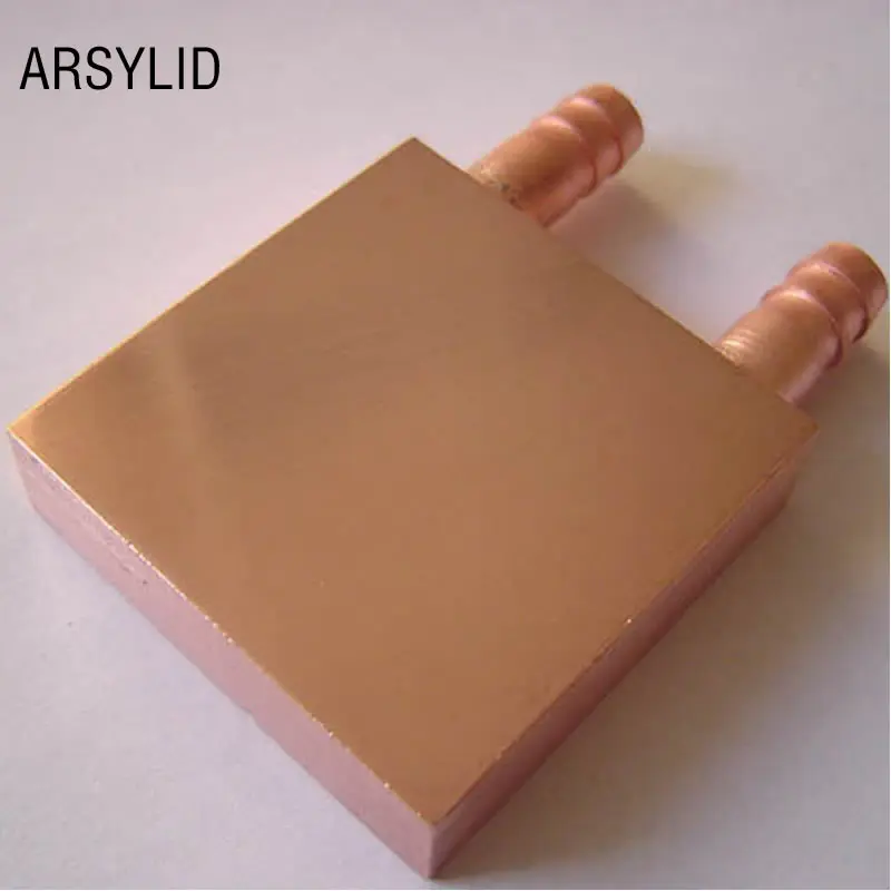 Bloco de resfriamento de água de cobre 40*40mm uso para cpu radiador gráficos gpu bloco de resfriamento de água líquido refrigerador de água dissipador de calor pc portátil