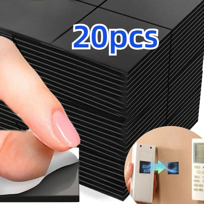20 pçs folhas magnéticas quadradas ímãs autoadesivos folha magnética macia para escritório doméstico adesivos flexíveis artesanato decoração de geladeira