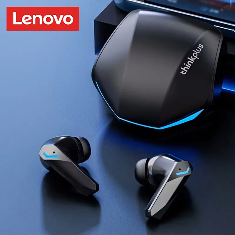 Fone de Ouvido Sem Fio Bluetooth Gamer Lenovo GM2 Pro, Fones de Ouvido Sem Fio para Música, Modo Duplo, Fones de Ouvido Esportivos Bluetooth