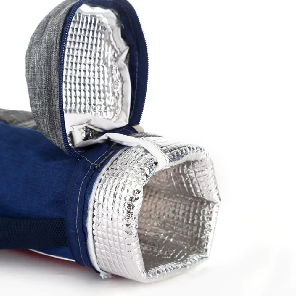 Capa térmica portátil à prova d'água, bolsa térmica dobrável para esportes ao ar livre, viagem, aquecedor de garrafa de água isolado