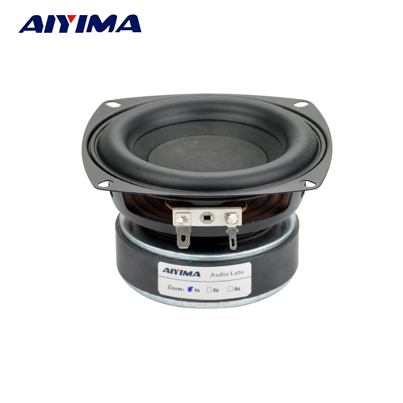 Aiyima 1 pçs 4 Polegada subwoofer unidade de alto-falante alta fidelidade 4/8 ohm 100w woofer som alto-falante home theater graves profundos loudspeaeker