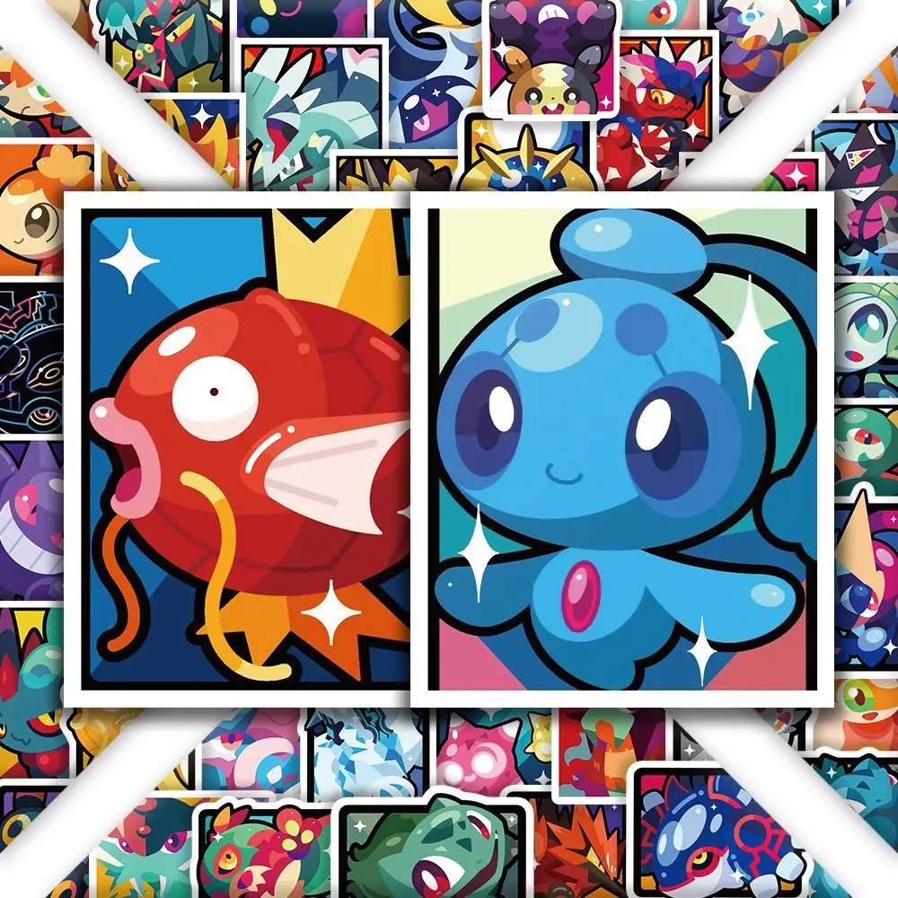 180 Adesivos Coloridos de Pokémon, Decoração Criativa e Divertida para Garrafas de Água, Cadernos e Capas de Celular, Presente Divertido de Desenho Animado