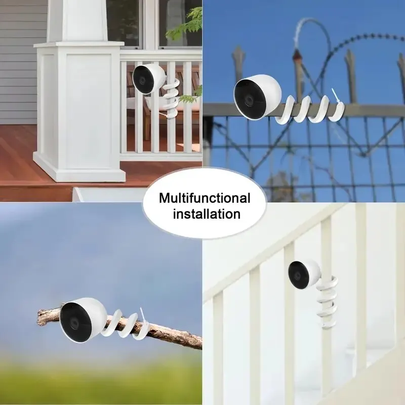 Suporte Universal para Monitor de Bebê, Braço Flexível Giratório, Suporte para Webcam sem Furos, Haste de Montagem para Berço