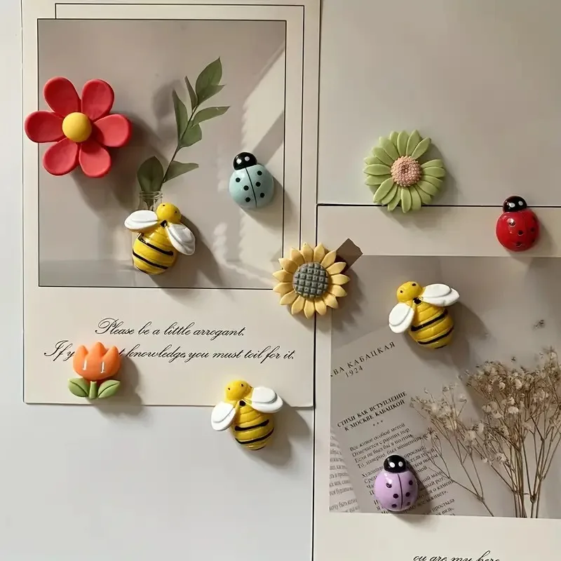 Ímãs de geladeira adoráveis, 10 peças, durável e forte segurar para cozinha, escritório e mais – decoração versátil para casa, presente de dia das mães