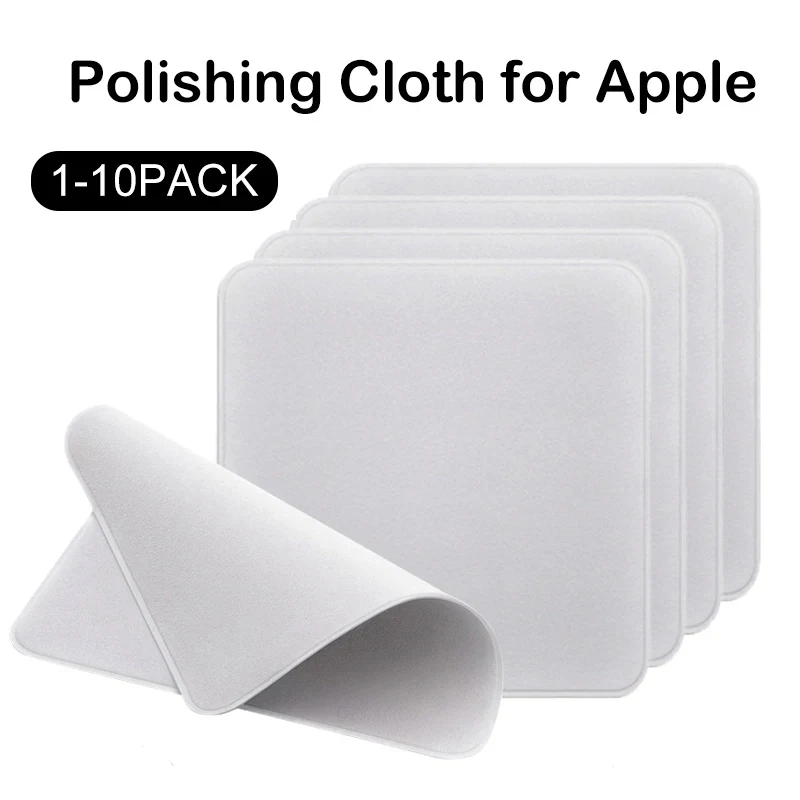 1-10 pçs panos de polimento universais para apple telefone ipad tela lente da câmera polonês limpar pano de limpeza de óculos pano de microfibra