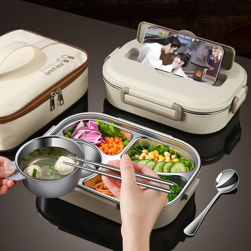 304 compartimento de aço inoxidável isolado lancheira escritório trabalhador estudantes selado portátil bento microondas aquecimento recipiente alimentos 304 compartimento de aço inoxidável isolado lancheira escritório trabalhador estudantes selado portátil bento microondas aquecimento recipiente alimentos