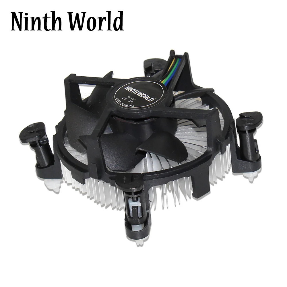 Conector de 4 pinos para cooler de CPU com dissipador de calor de alumínio e ventilador de 3,5' para computador desktop Intel Core I3/I5/I7 Socket 1150/1155/1156
