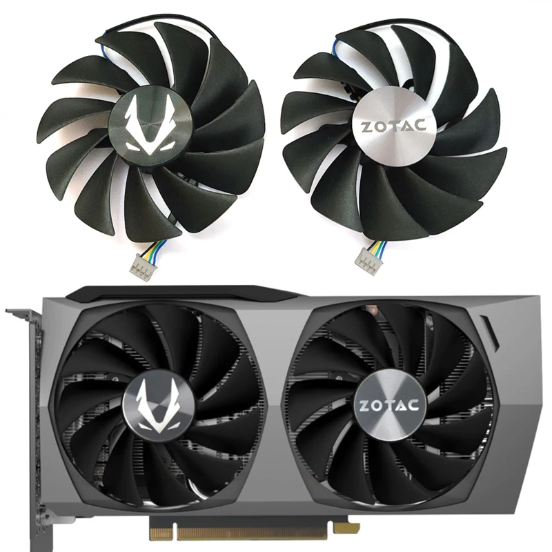 Novo 89mm 4pin ga92s2u rtx 3060 ventilador gpu de borda dupla, para zotac geforce rtx 3060 3060ti ventilador de refrigeração de placa de vídeo de borda dupla Novo 89mm 4pin ga92s2u rtx 3060 ventilador gpu de borda dupla, para zotac geforce rtx 3060 3060ti ventilador de refrigeração de placa de vídeo de borda dupla