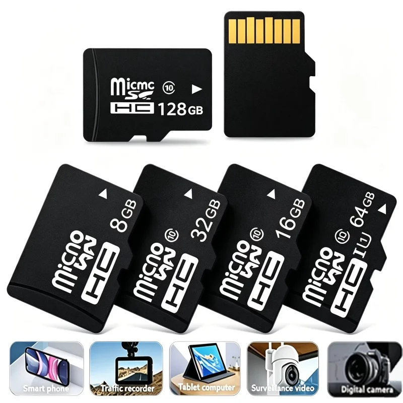 1/5PCS 10 Categorias de Cartões de Memória de Alta Velocidade 4/8/16/32/64/128GB Cartão SD Mini TF Usado para Monitorar o Tacógrafo do Drone