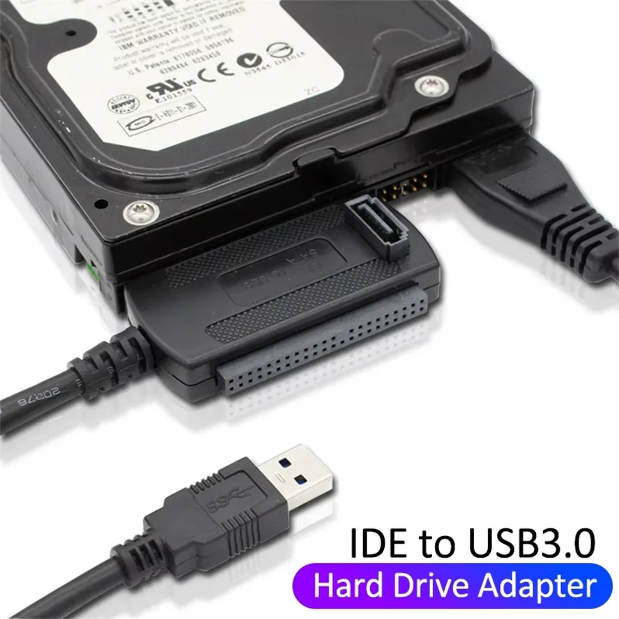 3 em 1 USB 3.0 2.0 para IDE SATA Adaptador Conversor SATA 2.5 3.5 Polegada SDD Disco Rígido HDD Cabo Adaptador Para PC Laptop Notebook