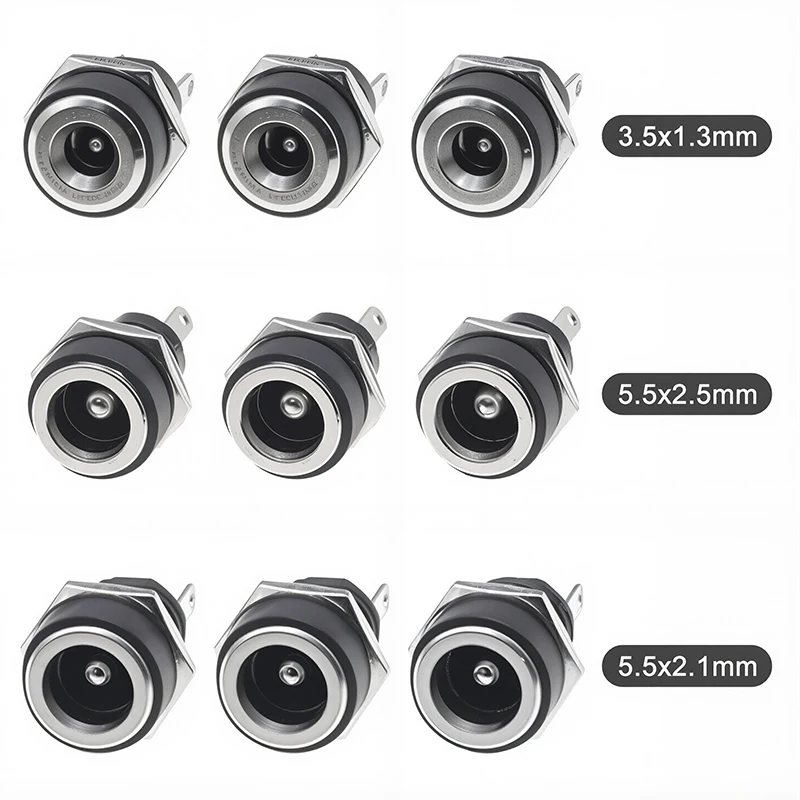 10/50 pces 5/10 pces dc fonte de alimentação jack soquete fêmea montagem em painel conector 5.5 2.1mm adaptador de tomada 5.5x2.1 DC-022B 10/50 pces 5/10 pces dc fonte de alimentação jack soquete fêmea montagem em painel conector 5.5 2.1mm adaptador de tomada 5.5x2.1 DC-022B