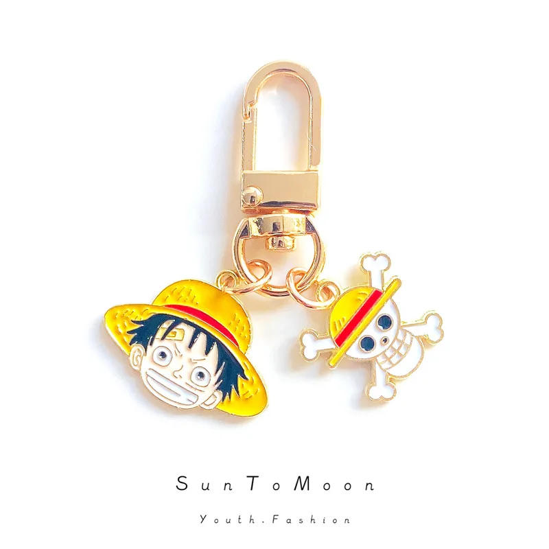 Em Estoque: Chaveiro Monkey D. Luffy Nami, Acessórios de Anime, Charme para Fone de Ouvido Bluetooth, Joia Delicada e Moderna, Presente para Amigos