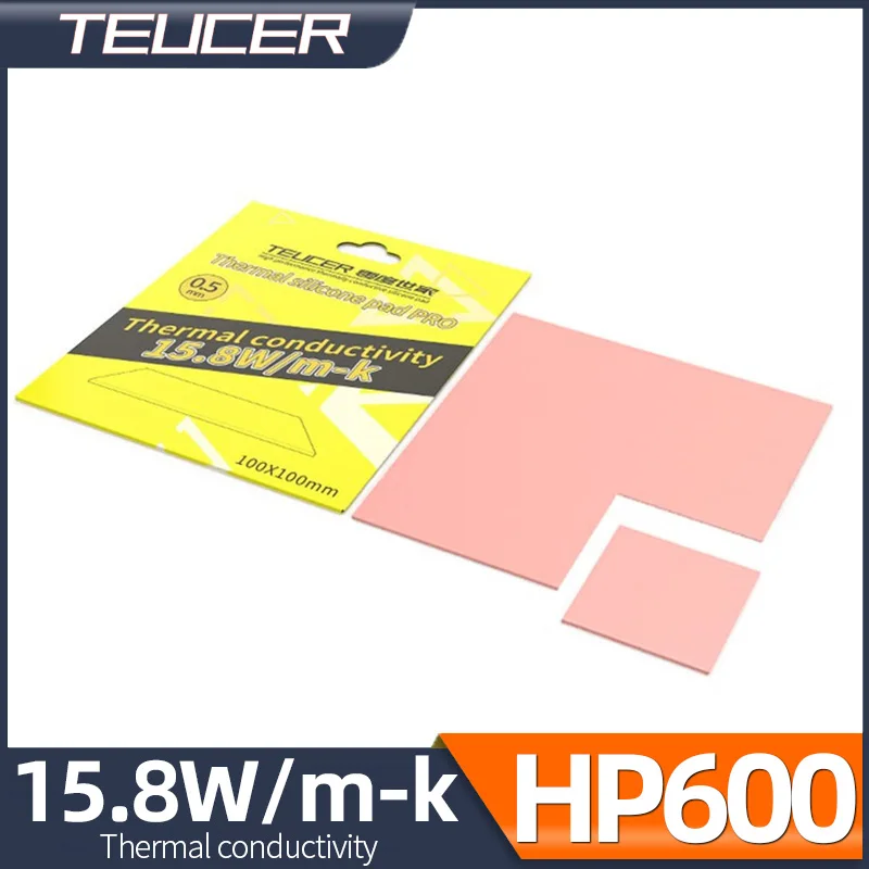 Teucer HP600 15.8W/mk Pasta Térmica Condutiva de Silicone para Dissipador de Calor, Memória RAM, CPU, GPU, Placa Gráfica, Refrigeração Líquida 100x100mm Teucer HP600 15.8W/mk Pasta Térmica Condutiva de Silicone para Dissipador de Calor, Memória RAM, CPU, GPU, Placa Gráfica, Refrigeração Líquida 100x100mm