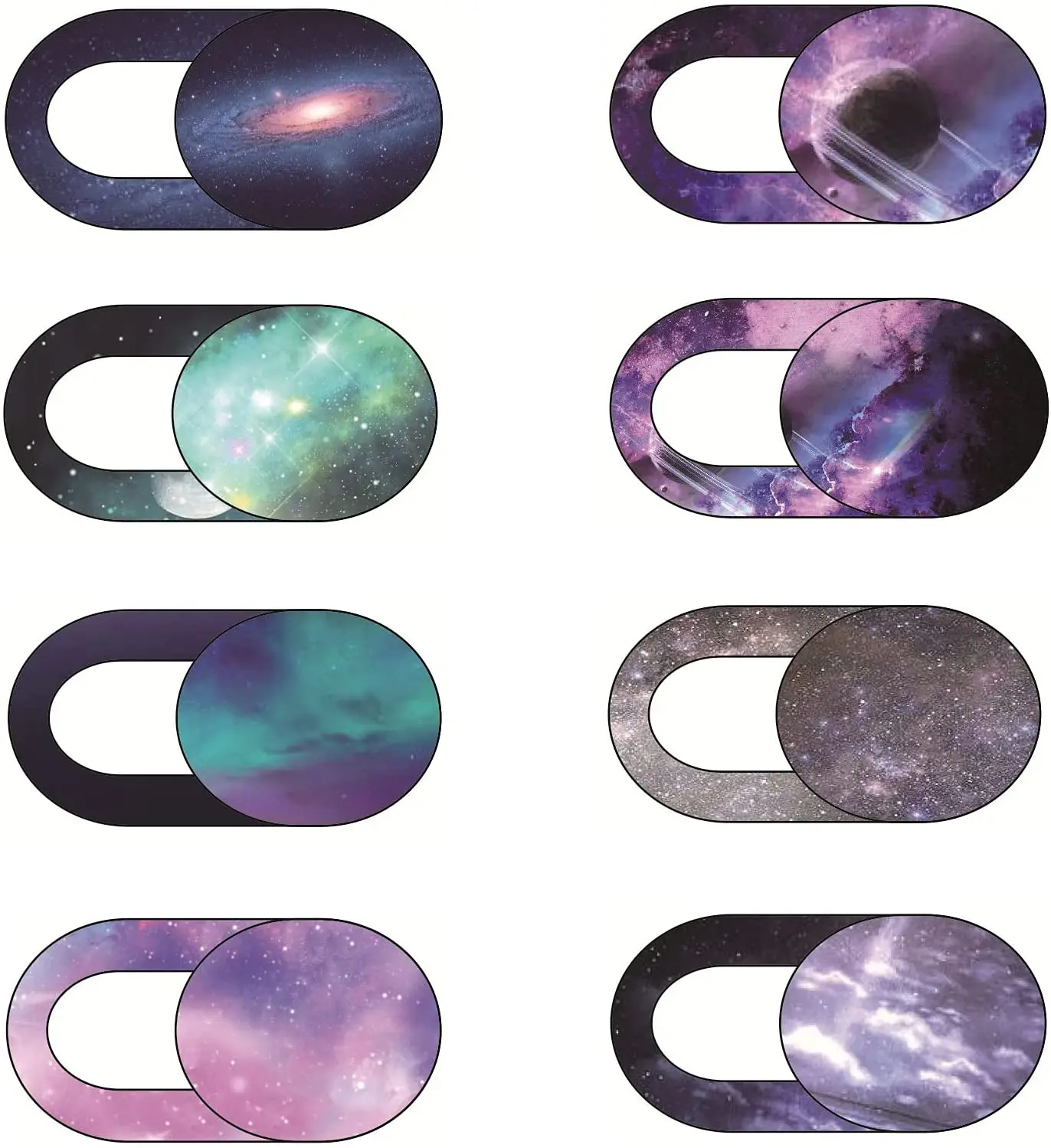 Céu estrelado padrão webcam câmera capa portátil adesivos para laptops macbook telefone inteligente proteção de privacidade obturador slider adesivo