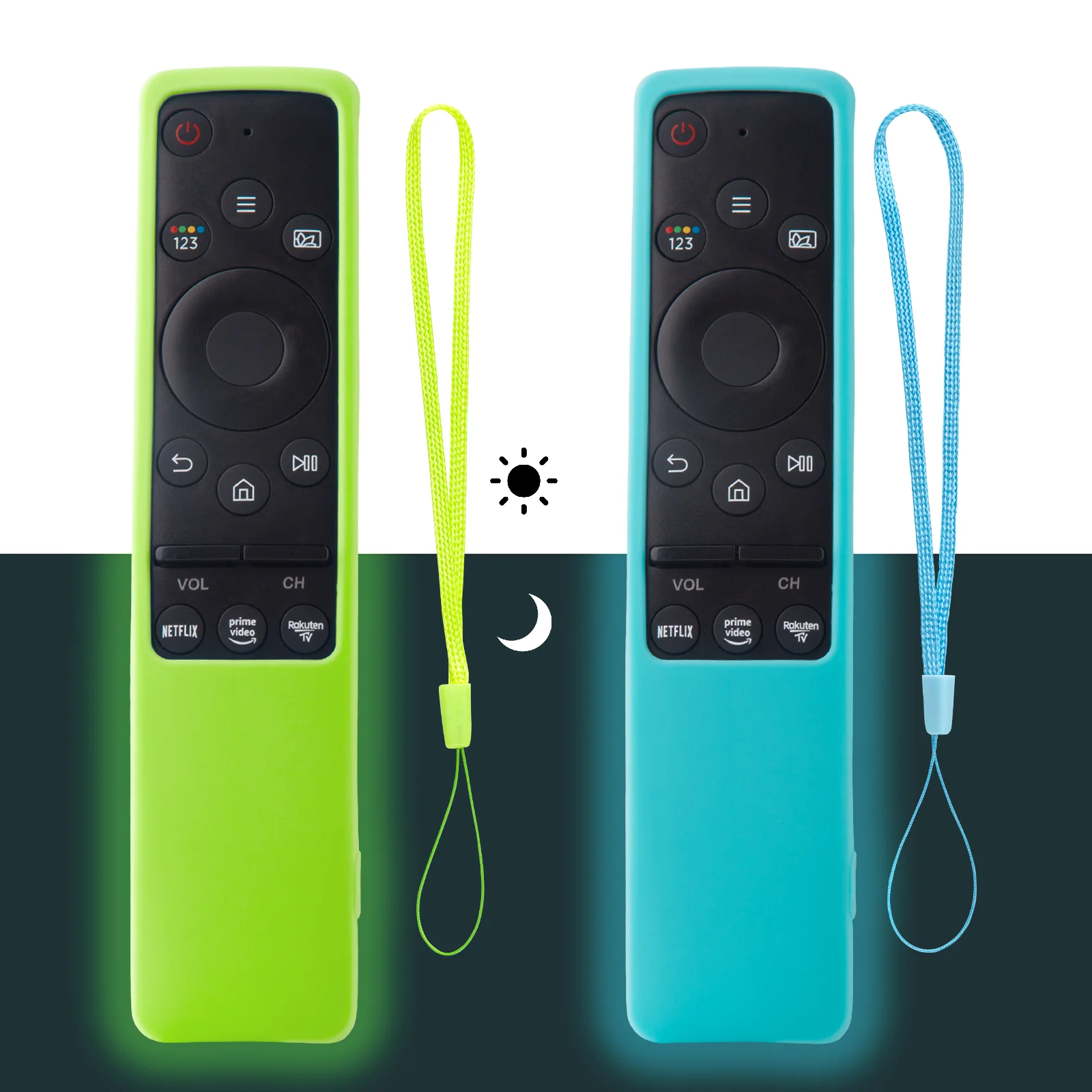 1 peça capa de silicone luminosa para samsung smart tv BN59-01312A 01312h bn59 01241a 01242a capa de controle remoto