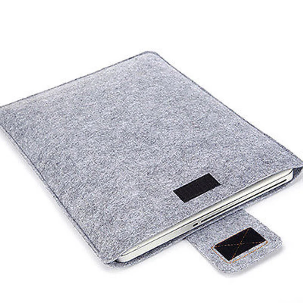 Manga de feltro fina tablet caso capa saco para macbooks ar pro 11 13 15 Polegada cor sólida tablet saco armazenamento