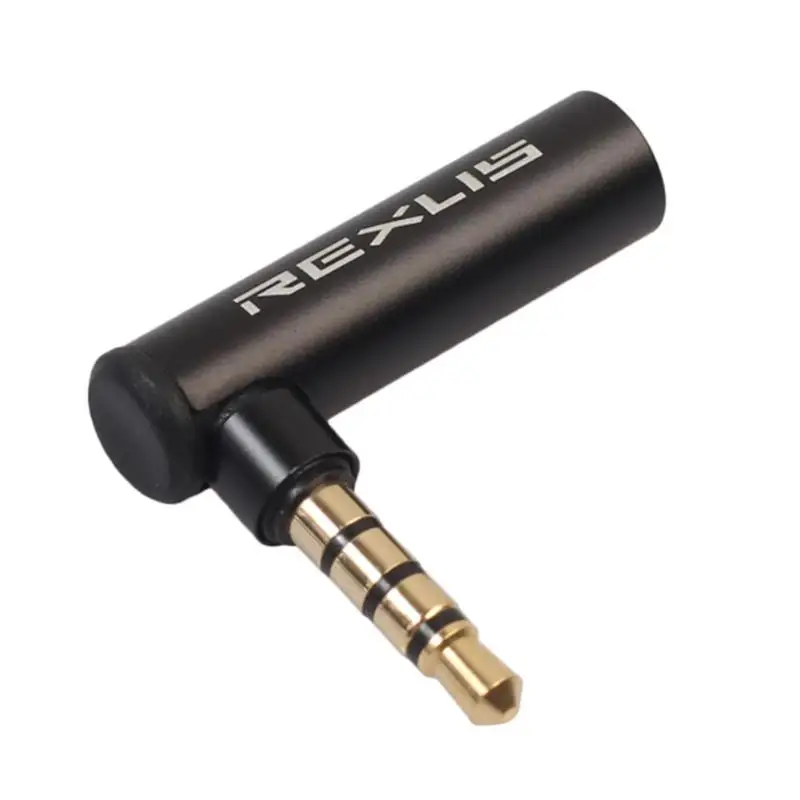 3.5mm macho para fêmea 90 graus de volta fone de ouvido microfone adaptador de áudio adequado para apu adequado para android telefone pc 3.5mm macho para fêmea 90 graus de volta fone de ouvido microfone adaptador de áudio adequado para apu adequado para android telefone pc