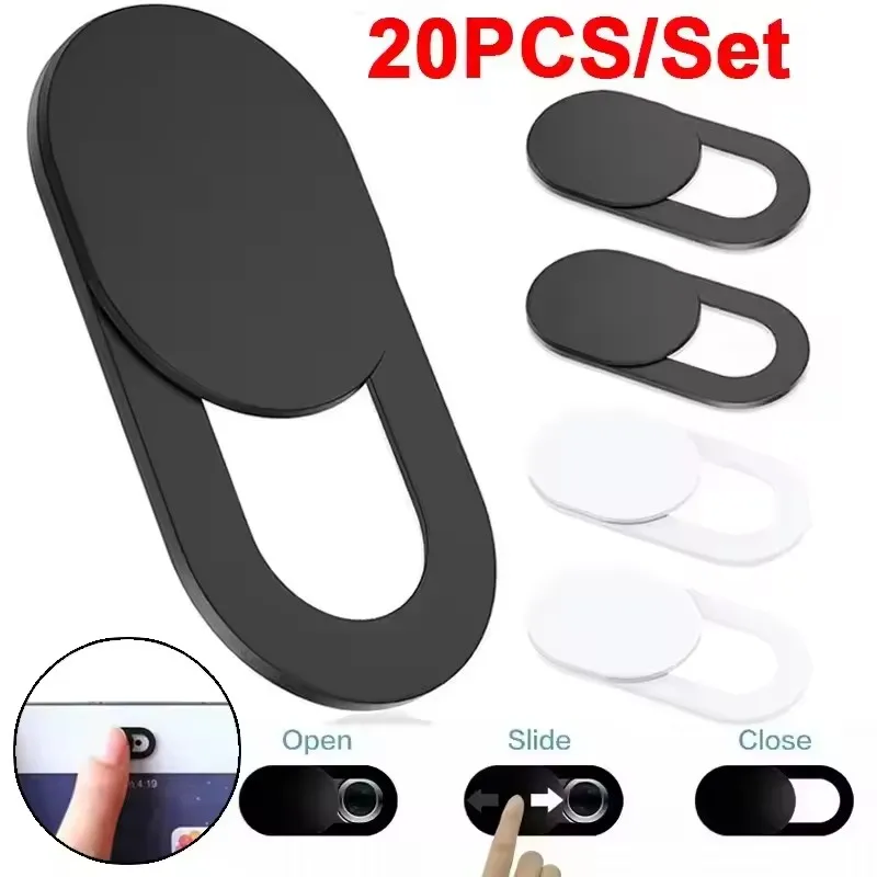 Webcam capa obturador ímã slider plástico câmera capa para ipad tablet web portátil pc câmera lentes do telefone móvel privacidade adesivo
