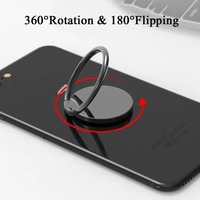 Suporte de Anel de Dedo Metálico com Rotação 360 Graus, Suporte Universal para Celular, Suporte de Luxo para Smartphone, Suporte para Carro