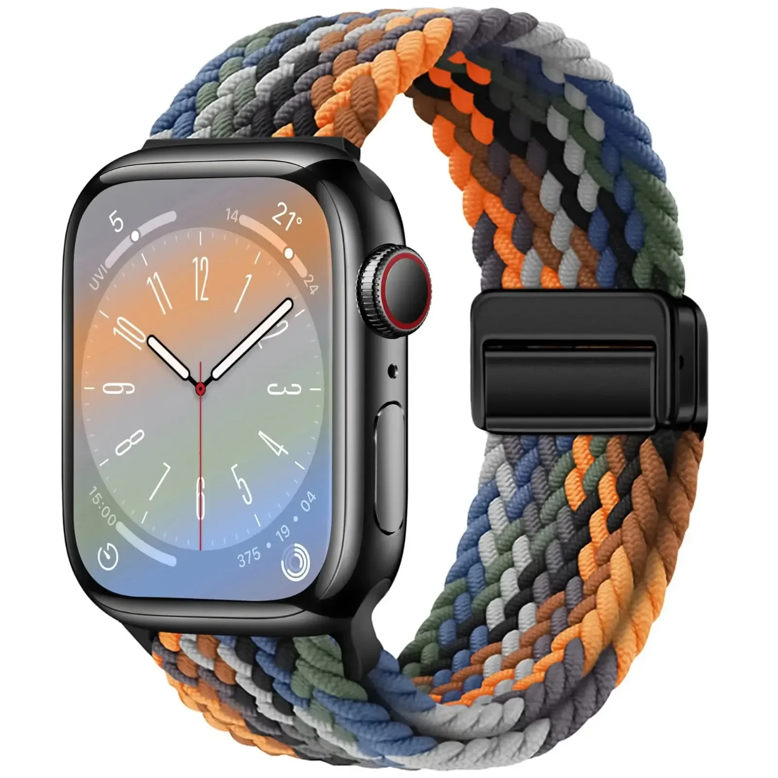 Pulseira trançada para apple watch band 44mm 40mm 45mm 49mm 41mm 38 fivela pulseira iwatch série se 7 3 6 8 9 ultra 2 banda magnética Pulseira trançada para apple watch band 44mm 40mm 45mm 49mm 41mm 38 fivela pulseira iwatch série se 7 3 6 8 9 ultra 2 banda magnética