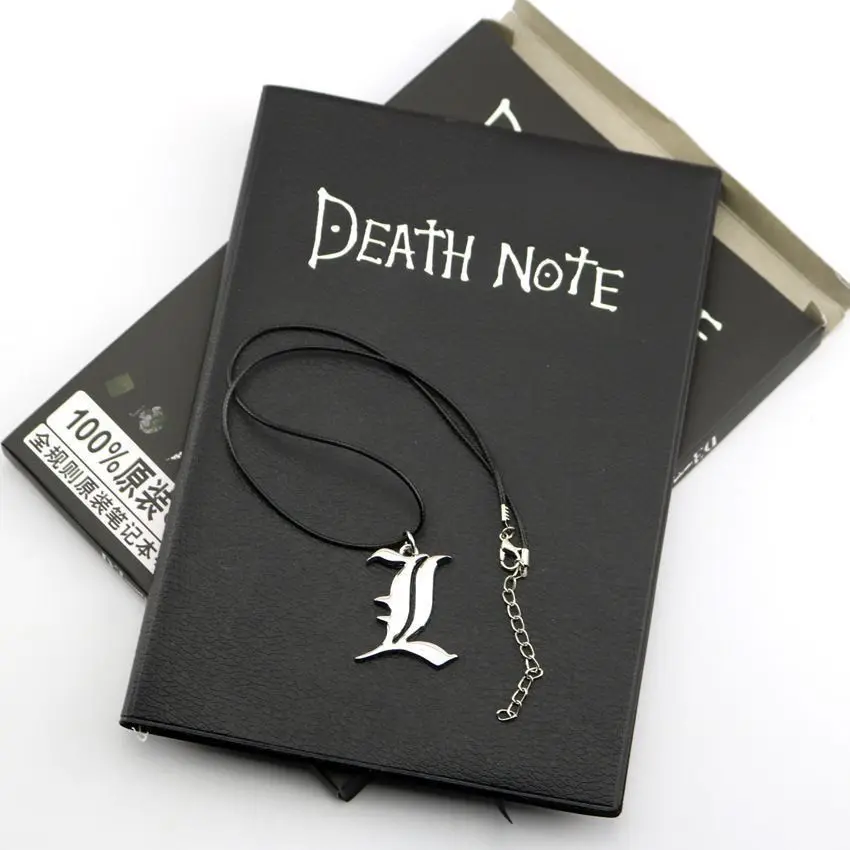 Caderno de Cosplay Death Note, Réplica do Anime, Diário Preto com Pingente L, Coleção para Fãs, Diário de Escrita, Presente Caderno de Cosplay Death Note, Réplica do Anime, Diário Preto com Pingente L, Coleção para Fãs, Diário de Escrita, Presente