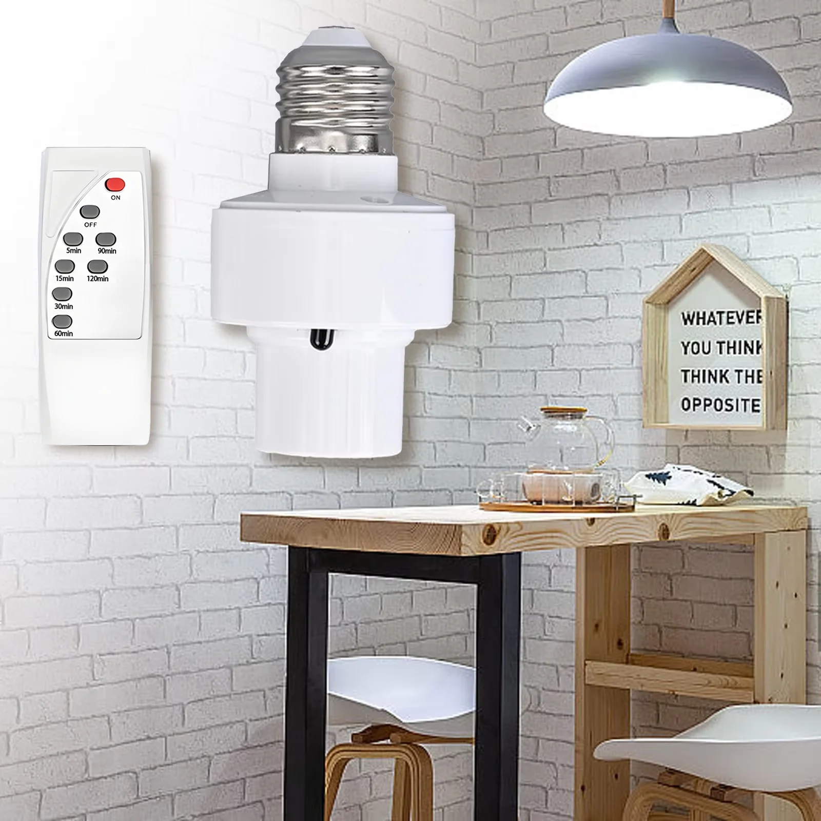 Soquete de Lâmpada LED Inteligente 2026 E27 AC85-265V com Controle Remoto Infravermelho, Temporizador, Mudança de Cor, Soquete Universal, Fácil Instalação para Uso Doméstico