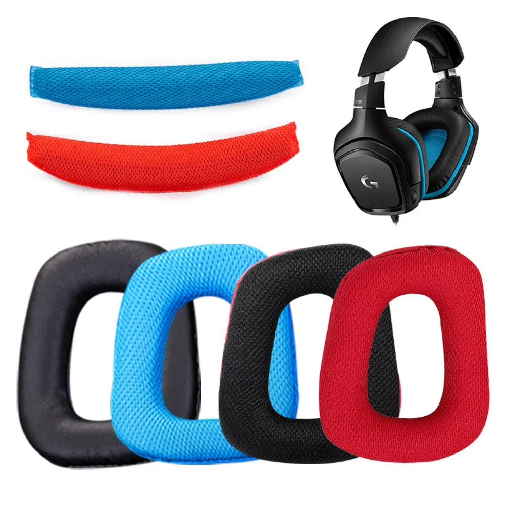 Almofadas de Orelha Ivinxy, Capas e Almofadas de Ponte para Headsets e Fones de Ouvido Logitech G331 G332 G432 G431 G430 G230 G231 G930