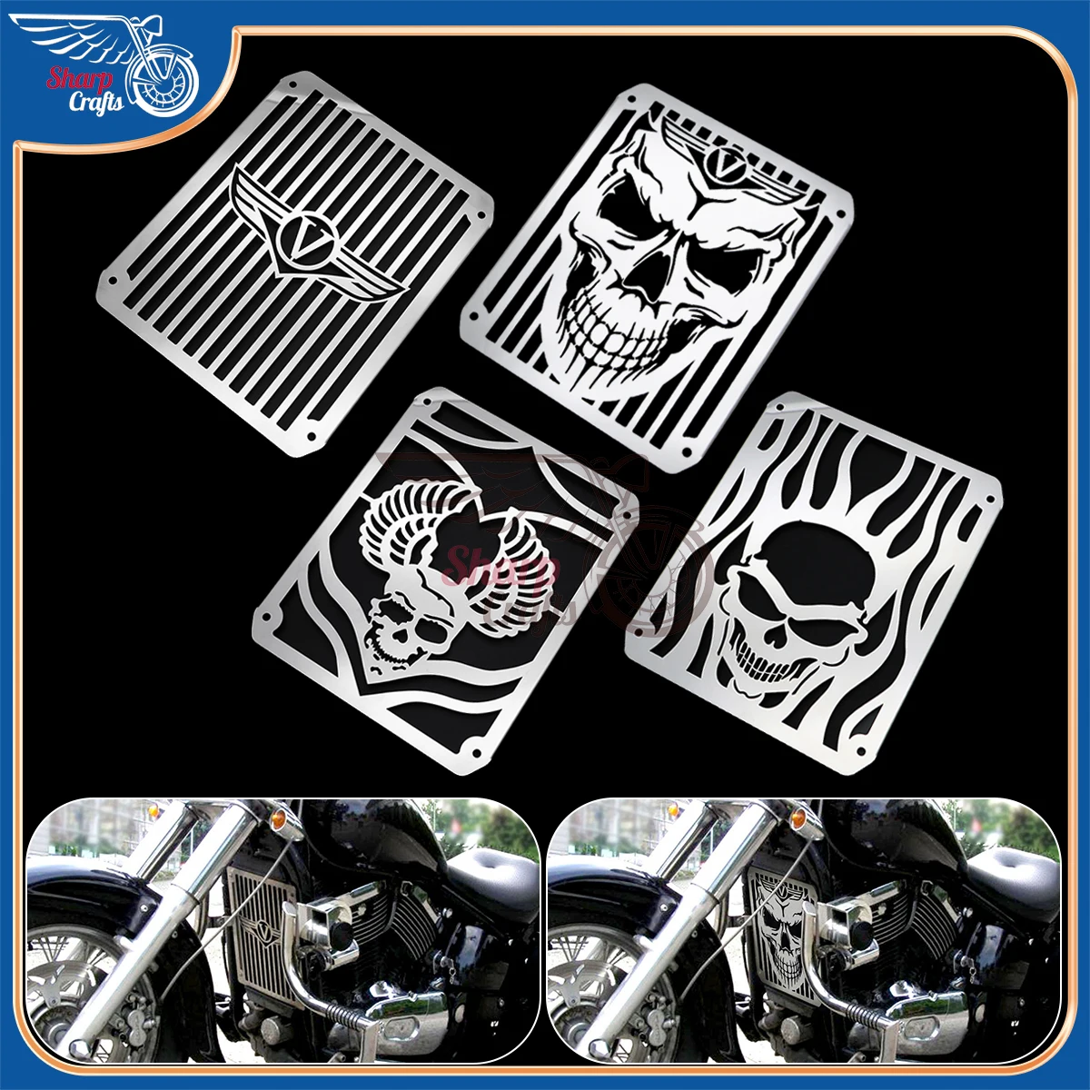 Acessórios da motocicleta grade de radiador guarda protetor tanque de água refrigerador capa para kawasaki vulcan 400 800 vn400 vn800 1995-2006 Acessórios da motocicleta grade de radiador guarda protetor tanque de água refrigerador capa para kawasaki vulcan 400 800 vn400 vn800 1995-2006