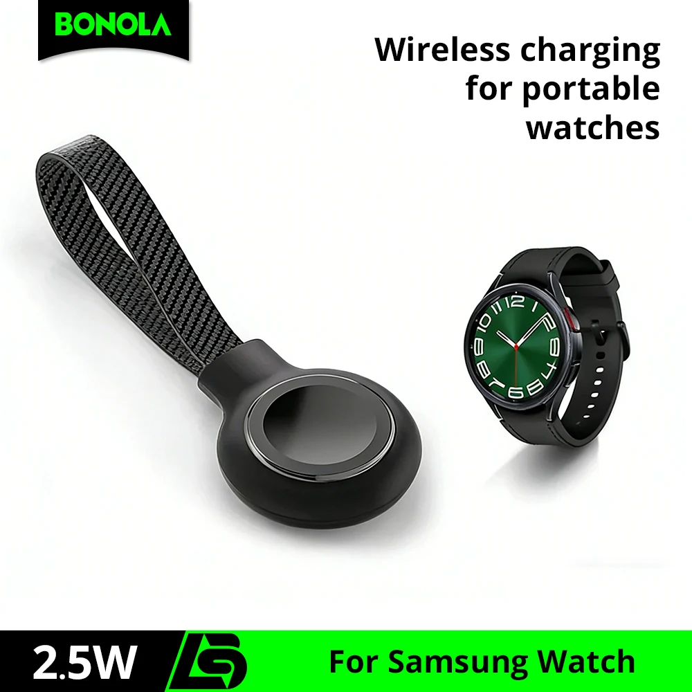 Bonola cordão carregador de relógio tipo c para samsung watch ultra 8 7 6 5 carregadores de relógio magnéticos portáteis sem fio para galaxy watch