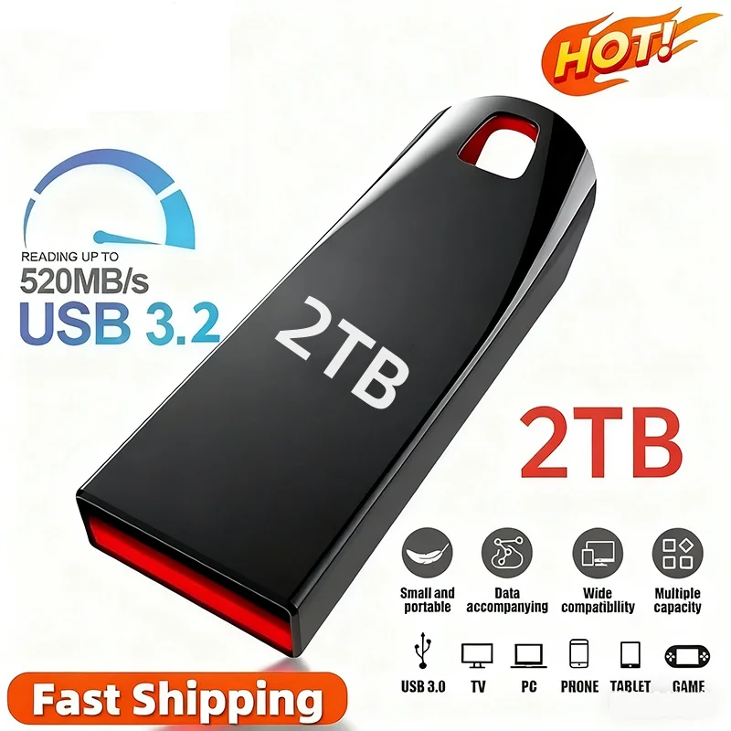 2tb de alta velocidade 3.2 usb flash drive 1tb pen drive 512gb à prova dwaterproof água memoria usb vara pendrive disco flash para iphone smartphone