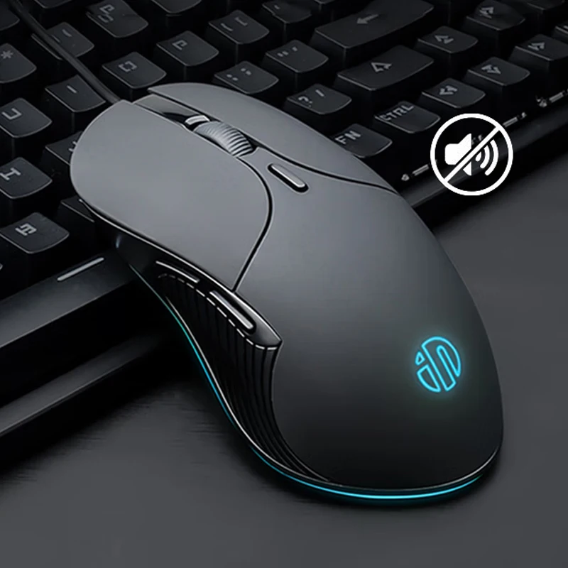 INPHIC-B2 USB Wired Silent Mouse, Office Gaming Mouse para PC e Laptops INPHIC-B2 USB Wired Silent Mouse, Office Gaming Mouse para PC e Laptops
