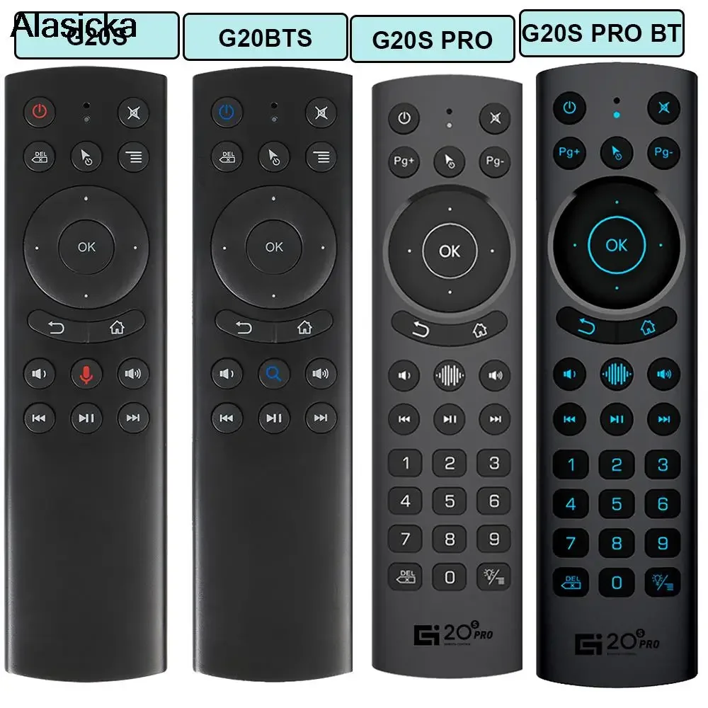 G20s pro controle remoto de voz inteligente 2.4g sem fio retroiluminado bt5.0 air mouse giroscópio ir aprendizagem para android tv box g20 bts plus